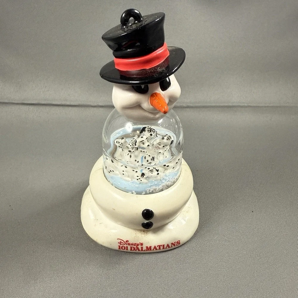 McDonalds Disney 101 Dalmations Snow Dome Globe Snowman's Best Friend 1996 w Box